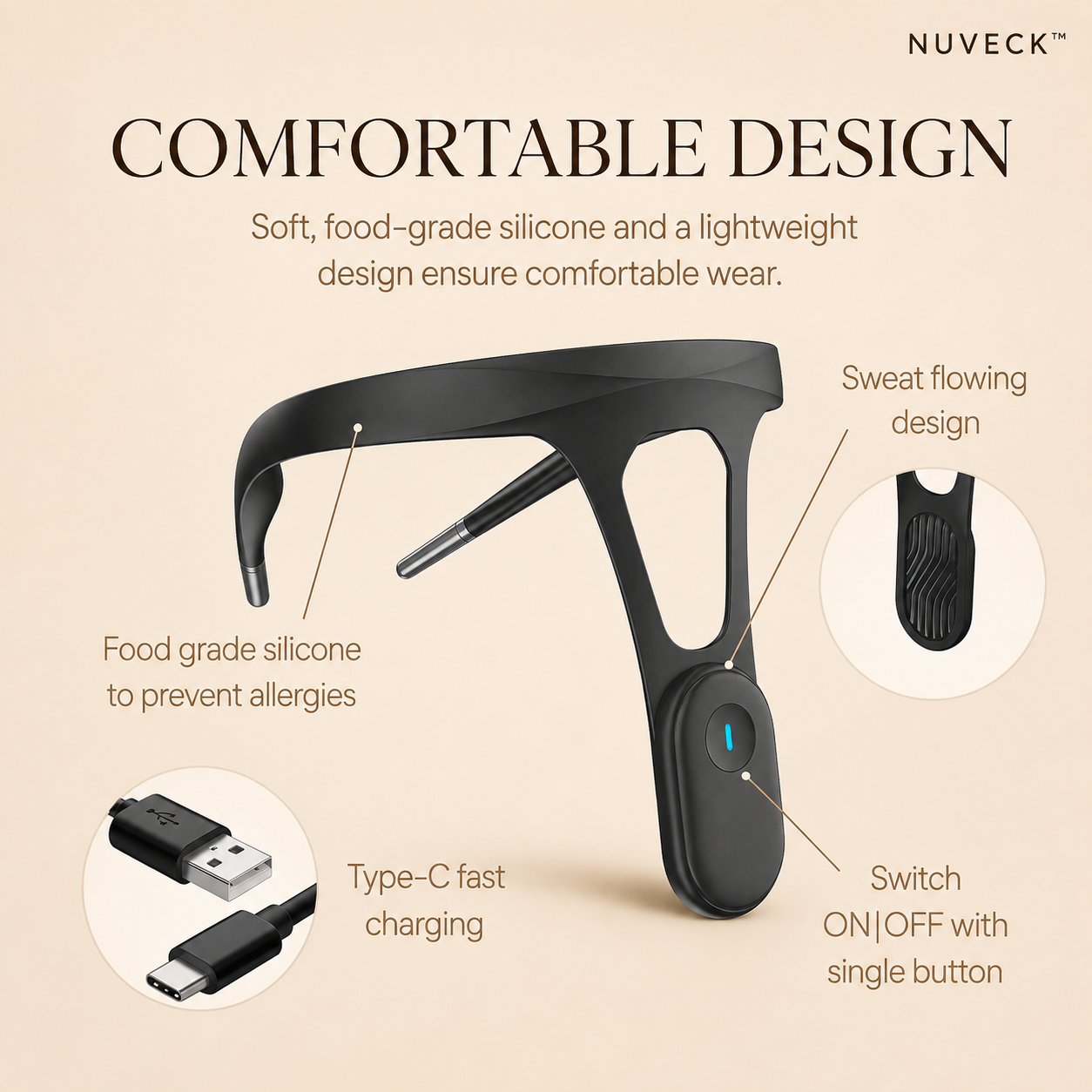 Nuveck SmartPosture™ — Intelligent Posture Correction Trainer